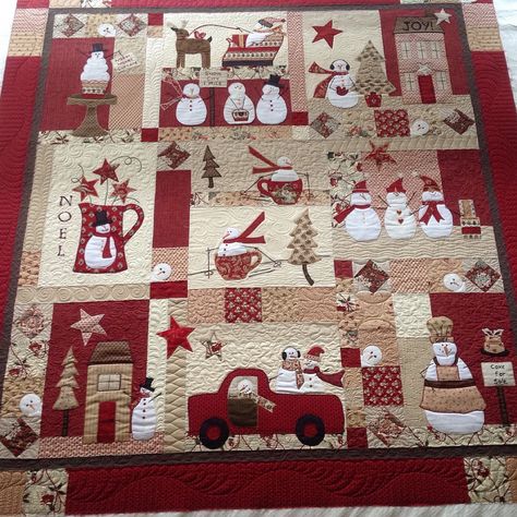 Snowman Quilt, Christmas Applique, Holiday Quilts, Patch Aplique, Winter Quilts, Christmas Quilts, Christmas Quilt, Christmas Sewing, Quilting Patterns