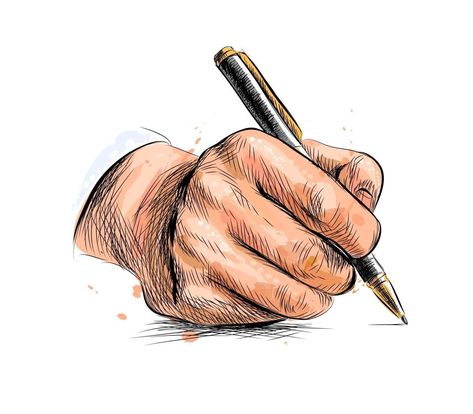 Words For Writers, Writing Posters, Pen Illustration, Tableau Art, Pen Sketch, Lightroom Editing, Male Hands, Watercolor Splash, Hand Sketch