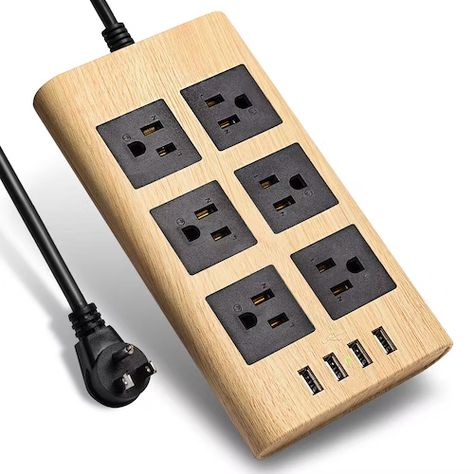 3 Extension Cords You Need to Keep Your Tech Organized Wooden Extension, Extension Board, Outlet Extender, Charging Hub, Power Bars, Usb Charging Station, Usb Outlet, Cable Tie, Surge Protector