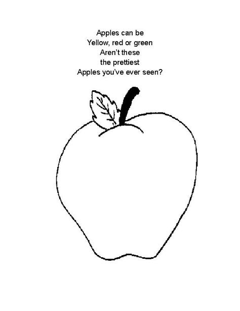 Apple Poem Apple Poem, Preschool Memory Book, Apple Quotes, Science Centers, Color Paints, Preschool Fall, Fine Motor Activity, Homework Incentives, Circle Math