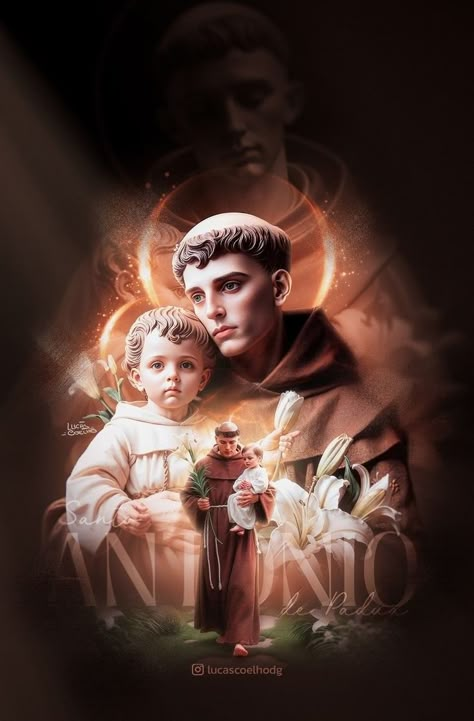 St Antony Images Hd, St Anthony Prayer, Saint Antonio, Background Christian, Saint Antony, Arte Aries, St Anthony Of Padua, Jesus Scriptures, Prayers Of Gratitude