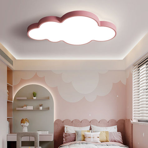 Cloud Bedroom, Cloud Ceiling, Bedroom Chandelier, Lights Kitchen, Rainbow Metal, Children Bedroom, Recessed Ceiling Lights, Modern Flush Mount, Bedroom Ceiling