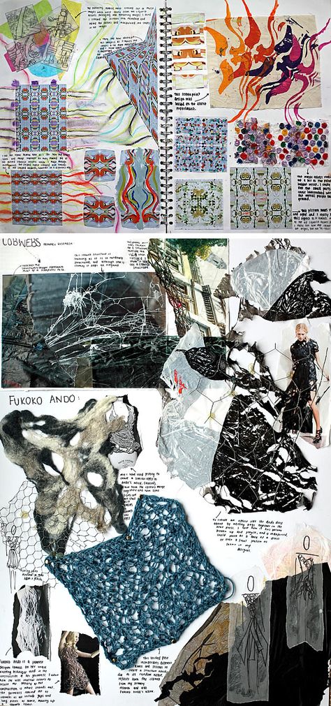 A'level Textile Sketchbook Fashion Design Process, Fashion Sketchbook Inspiration, Illustration Art Nouveau, Textiles Sketchbook, Student Portfolio, Sketchbook Layout, A Level Textiles, Gcse Art Sketchbook, A Level Art Sketchbook