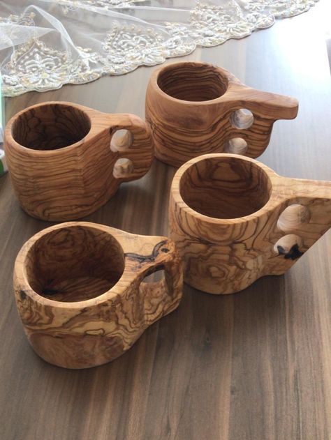 Kuksa Cup | Hardwood Cup | Kuksa Camping Cup | Kuksa Coffee Cup | Boxwood Kuksa | Kuksa olive | Kuksa Cup from Kuksa Cup, Wooden Cups, Wooden Mug, Wooden Cup, Camping Cups, Light Colored Wood, Types Of Knives, Cup Cup, Wood Carving Patterns