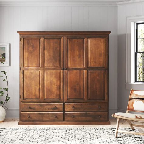 Moulding Detail, Bathroom 2022, Molding Detail, Solid Wood Armoire, Large Wardrobes, Brand New Home, Wood Armoire, Bedroom Redo, Bookcase Headboard