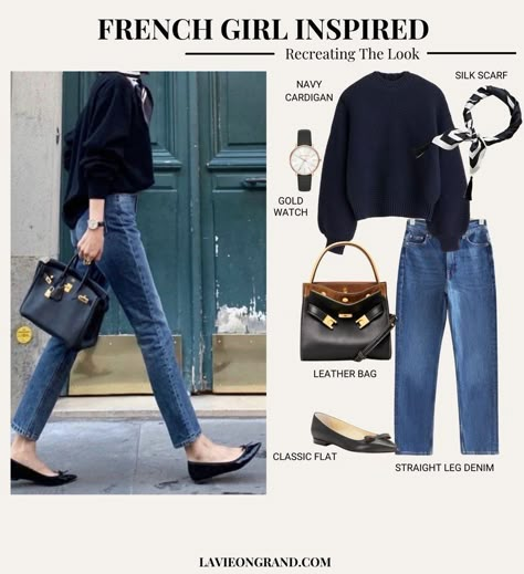 Chique Outfit, Classic Style Outfits, Chique Outfits, Paris Mode, French Girl Style, Outfit Jeans, Kitchen Diy, Furniture Kitchen, Play Kitchen