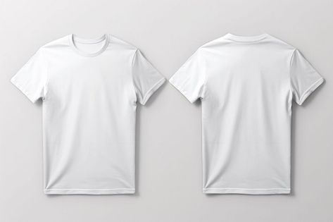 Plain White Tshirt Template, Mock Up T-shirt Free, Blank Shirt Template, T Shirt Mockup Front And Back, White Tshirt Mockup Front And Back, White Tshirt Front And Back, Plain White Shirt Front And Back, Tshirt Mockup Free Templates, White Tshirt Template