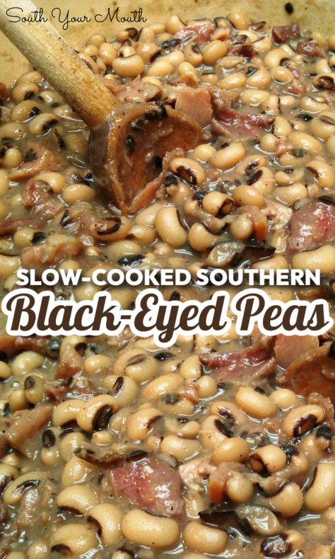 Blackeyed Pea Recipes, Blackeyed Peas, Black Eyed Peas Recipe, Ham Hocks, Southern Recipes Soul Food, Ham Bone, Pea Recipes, Southern Cooking, Slow Cooking