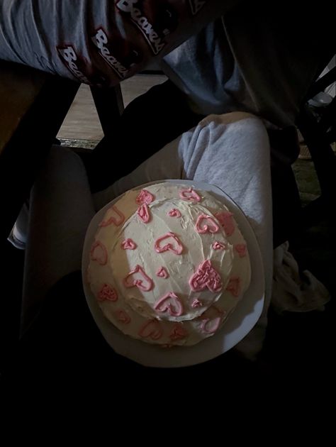 Heart cake, cake aesthetic, hearts, pink hearts, pink cake, baking, couple activities, couples baking, pink aesthetic Cute Couple Baking, Baking Couple Aesthetic, Baking Together Couple, Couples Baking Aethstetic, Heart Baking Aesthetic, Couple Activities, Heart Cake, Pink Cake, Pink Aesthetic