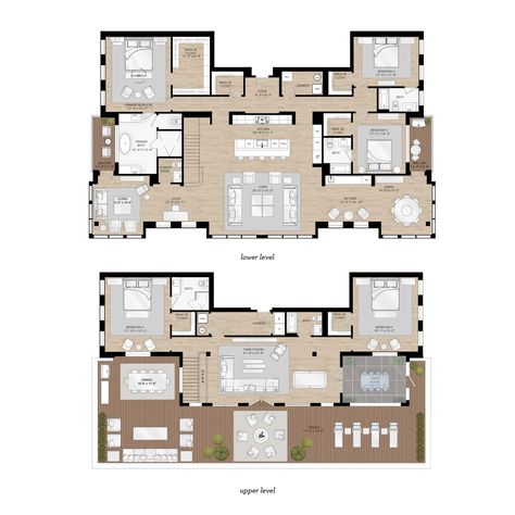 Penthouse House Plans, Luxury House Layout Plan, Sims Penthouse Floorplan, Penthouse Plan Floors, Pent House Floor Plan Layout, Duplex Penthouse Plan, Luxury Loft Apartment Floor Plans, Penthouse Apartment Floor Plan 3d, 2 Story Penthouse Floor Plan