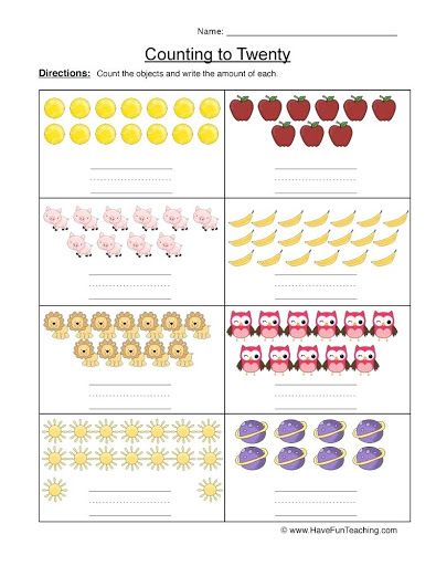 counting on within 20 worksheet - Google Search Kindergarten Math Worksheets Counting, Array Worksheets, Counting Worksheets For Kindergarten, Counting Worksheet, Counting To 120, Worksheet Kindergarten, Counting To 20, Teaching Counting, Counting Objects