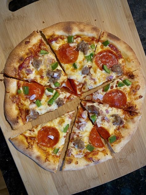 This cold fermented pizza dough recipe will amaze you. Light, airy crust with tons of flavor, baked in your home oven. Easy to follow steps. Fermented Pizza Dough, Fermented Pizza Dough Recipe, Freeze Pizza Dough, Cooking Hobby, Gluten Free Pizza Recipes, Yummy Pizza, Best Pizza Dough, I'm Fat, Flat Breads