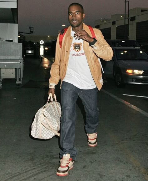 Outfits 2000s Style, Kanye West Outfits, Kanye Fashion, Kanye West Style, Fits Inspiration, Rapper Style, Outfits 2000s, Black Men Street Fashion, Mens Outfit Inspiration