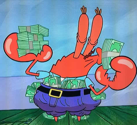 Mr Krabs Money, Money Meme, Spongebob Funny Pictures, Spongebob Pics, Snap Stickers, Spongebob Party, Flipagram Instagram, Weird Quotes, Mr Krabs