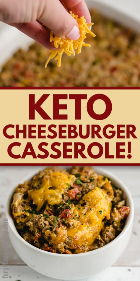 Recipe With Hamburger Meat, Keto Staples, Keto Cheeseburger Casserole, Big Mac Casserole, Low Carb Cheeseburger Casserole, Healthy Hamburger, Keto Cheeseburger, Hamburger Casseroles Recipes, Keto Burger