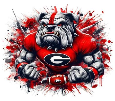 Bulldog Wallpaper, Glowing Red Eyes, Ga Bulldogs, Georgia Dawgs, Bulldog Mascot, A League Of Their Own, League Of Their Own, Georgia Football, Bulldogs Football