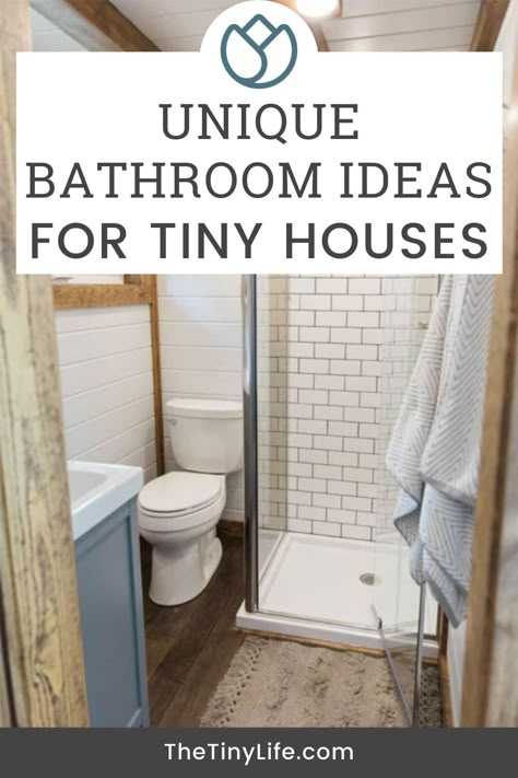 Tiny Bathroom Layout, Tiny House Shower, Tiny Home Bathrooms, Tiny House Bathrooms, Bathroom Layout Ideas, House Bathroom Designs, Small Full Bathroom, Tiny Bathroom Ideas, Very Small Bathroom