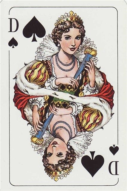 playing cards Playing Card Crafts, Queen Of Hearts Tattoo, Seni Resin, Playing Card Art, Playing Cards Art, Motif Art Deco, Play Cards, The Queen Of Hearts, Playing Cards Design