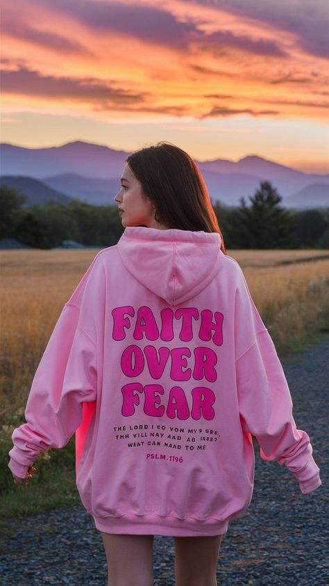 Create beautiful and unique Christian hoodies with these five inspiring ideas. Learn how to use a heat press for your designs. Christian Branding, Hazel Boutique, Psalm 118 6, Motivational Clothing, Christian Hoodies, Church Events, The New Me, Christian Sweatshirt, Faith Over Fear