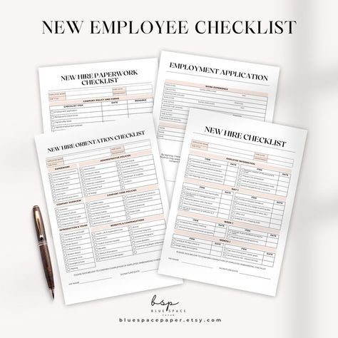 Digital Printable Editable new employee onboarding checklist canva Templates New Hire Onboarding, Training Manual Template, Training Checklist, Onboarding Checklist, Manual Template, Business Documents, Employment Application, Employee Handbook, Onboarding Process