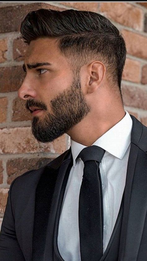 Mens Wedding Hairstyles, Men's Beard Styles, Modern Beard Styles, Stylish Beards, Beard Trend, Men Fade Haircut Short, Best Fade Haircuts, Mens Hairstyles Fade, Mens Beard Grooming