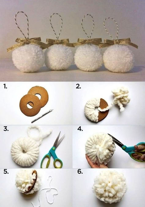 Christmas Pom Pom Crafts, Making Bows For Wreaths, Bows For Wreaths, Xmas Decorations Diy, Christmas Trees Decorated, Unique Hostess Gifts, Flocked Christmas Trees Decorated, Burlap Christmas Wreath, Christmas Crafts For Toddlers