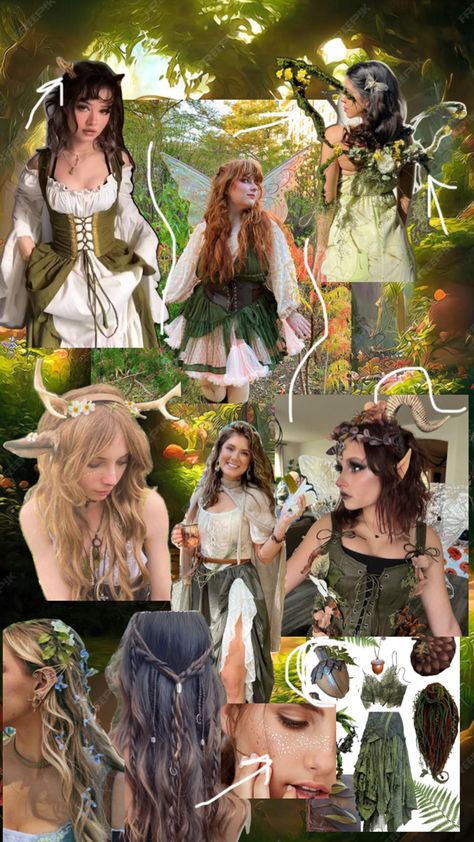 Woodland Fairy Costume, Faerie Costume, Ren Faire Outfits, Fantasy Party, Ren Faire Costume, Fairy Outfit, Fair Outfits, Wedding Party Outfits, Holloween Costume