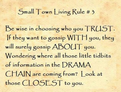 Small Town Quotes, Written By A Woman, Gossip Quotes, 21 Quotes, Small Town Living, Small Towns Usa, 21st Quotes, Waxing Poetic, Small Town Life