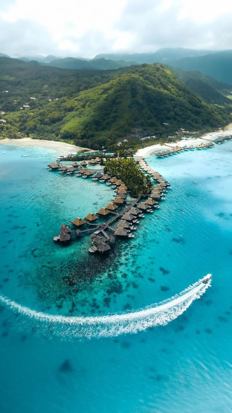 Conrad Bora Bora Nui | Touching down soon in the ultimate paradise of Bora Bora. Just a glimpse from above and you can already feel the island’s magic. ⁠ ⁠ Who is… | Instagram Bora Bora Food, Bora Bora Aesthetic, Bora Bora Trip, Bora Bora Island, Bora Bora Honeymoon, Beautiful Beaches Paradise, Aesthetic Vacation, Dream Honeymoon, Dream Vacations Destinations