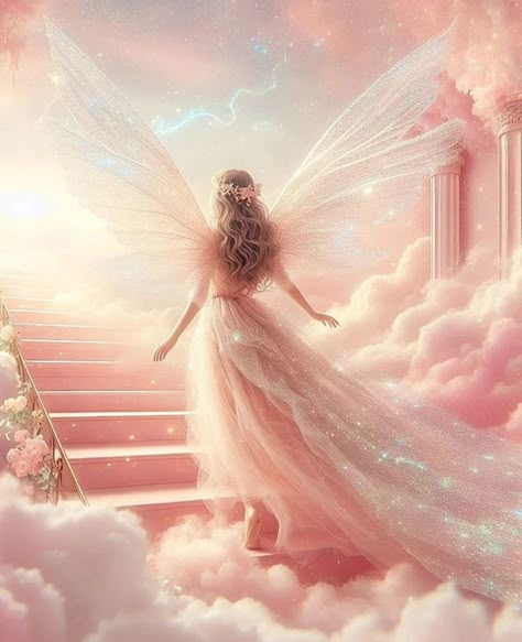 Pink Fantasy Aesthetic, Pink Angel Wallpaper, Angel Pink Aesthetic, Angelic Fairy Aesthetic, Pink Fairy Aesthetic, Pink Angel Aesthetic Wallpaper, Pink Aesthetic Fairy, Pink Fairy Core Wallpaper, Pink Angel Aesthetic