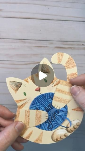 Card For Grandparents From Kids, Preschool Cat Activities, Kitten Craft Preschool, Cat Activity For Kids, Easy Cat Craft, Grandparents Cards For Kids, Kids Animal Crafts, Craft For Grandparents From Kids, Grandparent Crafts For Kids