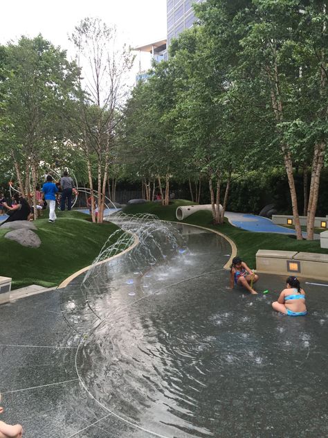 Landscape Architecture Park, Public Playground, Spray Park, Spray Ground, Water Playground, Pool Activities, Children Park, Architecture Collage, Natural Playground