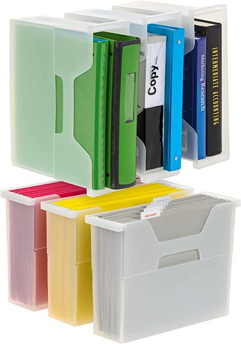 File Box Organization, Desk Paper Organizer, Folder Tabs, Hanging File Organizer, File Boxes, Hanging Folders, Sticker Organization, Plastic Letters, Hanging File Folders