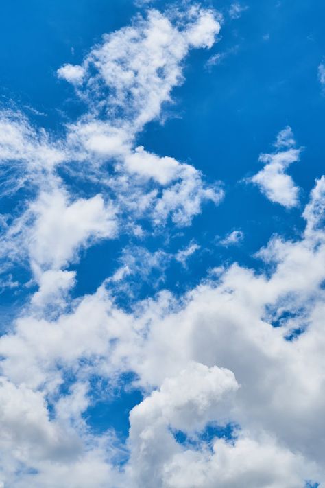 Cloud Collage, Colourful Sky, Sky Colour, Cloud Ceiling, Blue Photos, Blue Sky Photography, Light Blue Sky, Beautiful Blue Sky, Dark Art Photography