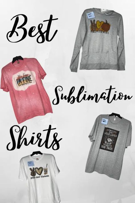 How To Design And Print T Shirts, Sublimation On Bleached Shirt, Best Shirts For Bleaching, Shirts To Use For Sublimation, Tshirts For Sublimation, Sublimation On Shirts, Sublimation Shirts Diy, Where To Buy Sublimation Shirts, Best Sublimation Shirt Blanks