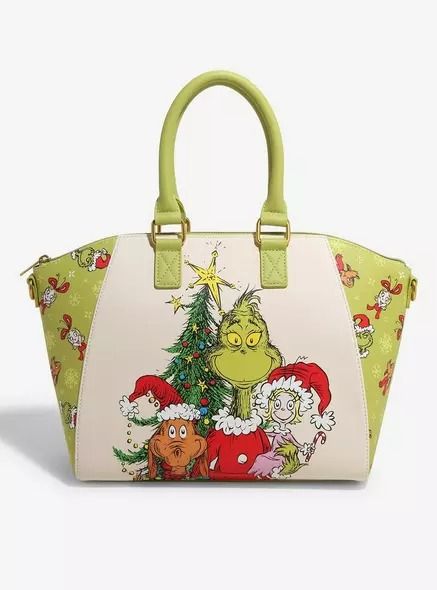 Loungefly Dr. Seuss How The Grinch Stole Christmas Cindy & Max Satchel Bag Hot Topic Exclusive, Max From The Grinch, The Grinch Stole Christmas, Exploding Kittens, Cindy Lou, Loungefly Bag, Christmas Shows, Grinch Stole Christmas, The Grinch, Disney Winnie The Pooh