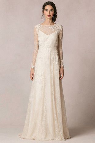 Beautifully Dreamy: Jenny Yoo Bridal Collection | OneFabDay.com Blush Color Wedding Dress, Lace Top Wedding, Jenny Yoo Bridal, Dreamy Wedding Dress, Boda Mexicana, 2016 Wedding Dresses, Long Sleeve Wedding Dress Lace, Jenny Yoo, Sleeve Wedding Dress