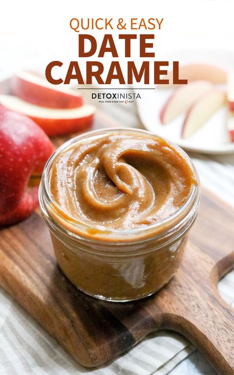 Dip For Apples, Healthy Caramel Apple, Date Caramel, Caramel Recipe, Apple Snacks, Easy Dip, Vegan Dip, Caramel Recipes, Healthy Sweets Recipes