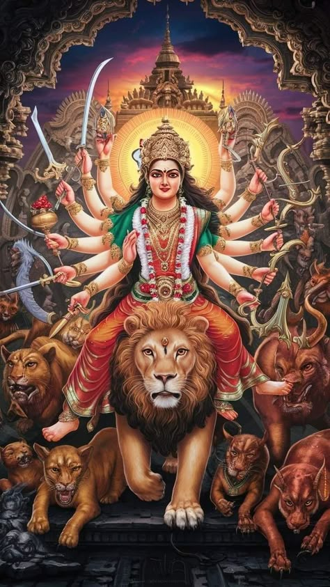 Lord Durga Wallpapers, Durga Goddess Art, Durga Devi Images, Shardiya Navratri, Durga Maa Pictures, Venkateswara Swamy Images Hd 1080 Wallpaper, Maa Kali Images, Goddess Kali Images, Kali Hindu