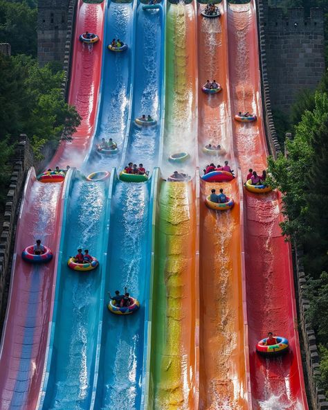 If only the Great Wall of China could turn into a water park. Art/Prompts by @ifonly.ai AI-generated images (Midjourney • Magnific AI) Water Park Ideas, Beat Songs, Song Aesthetic, Beauty And The Beat, Magic Home, Indoor Water Park, Park Ideas, Christmas Dreaming, Indoor Waterpark