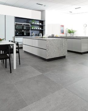 “Rodano Silver - Available at Ceramo Tiles The Rodano range is an excellent alternative to concrete, replicating the design and etchings of raw cement” Farmhouse Rugs Living Room, Grey Kitchen Tiles, Marble Kitchen Island, Grey Kitchen Floor, Tile Floor Living Room, Grey Floor Tiles, Living Room Tiles, Floor Tile Design, Kitchen Floor Tile