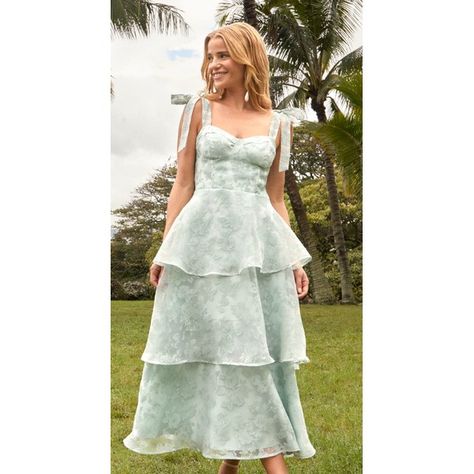 green bridesmaids | Little White Looks Casual Wedding Dress Midi, Spanish Style Wedding Guest Dress, Spring Inspired Dress, Tea Length Dresses Wedding Guest, Dressy Casual Wedding Guest Attire, Inexpensive Wedding Guest Dress, Floral Fancy Dress, Mix Match Sage Bridesmaid Dresses, Flower Wedding Guest Dress