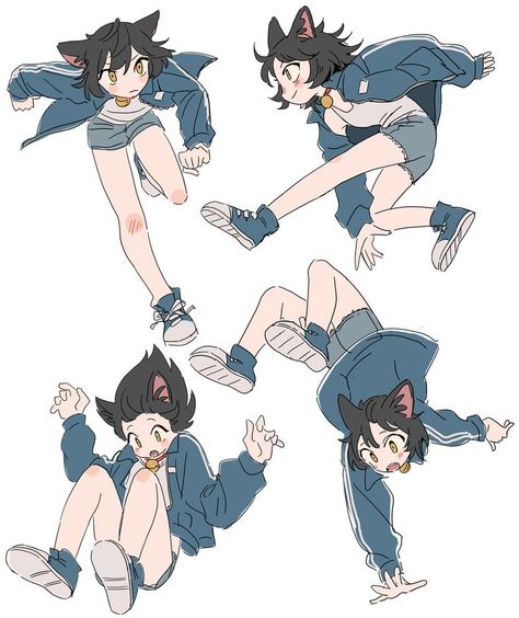 Different Poses, 캐릭터 드로잉, Poses References, Dessin Adorable, 영감을 주는 캐릭터, Art Poses, Anime Poses Reference, Sketchbook Art Inspiration, Anime Sketch