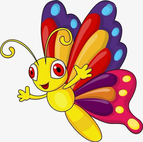 Butterfly Cartoon, Cartoon Butterfly, Butterfly Images, Butterfly Clip Art, Pola Sulam, Butterfly Drawing, Cute Butterfly, Art Drawings For Kids, Cartoon Images