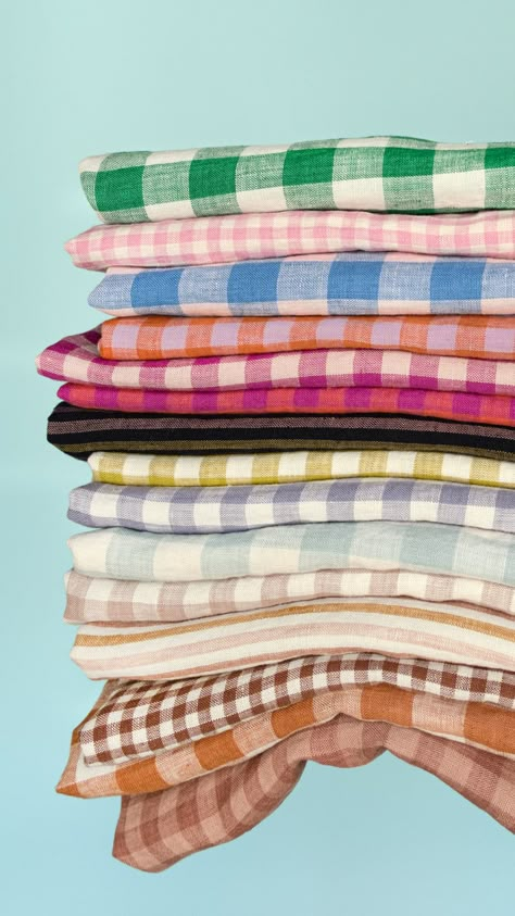 Blackbird Fabrics | Canadian Online Fabric Store | Shop Modern Fabrics Gingham Color Combos, Modern Fabrics, Garment Fabric, Colour Combos, Dyed Linen, Online Fabric, Pant Sets, Fabric Stores Online, Blackbird