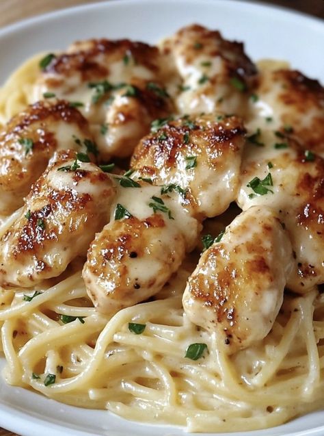 Pasta Ideas With Chicken, Easy Healthy Meals Prep, Healthy Tasty Dinners, Simple Party Dinner Ideas, Chicken Garlic Pasta Recipes, Lemon Garlic Chicken Bites With Creamy Bowtie Pasta, Cheesy Garlic Baked Chicken, Golden Garlic Chicken Bites With Pasta, Butter Garlic Chicken Bites