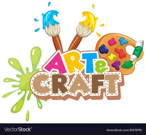 معرض فني, Craft Logo, Class Design, Learn Art, Clipart Design, School Decorations, Art Drawings For Kids, Font Design, Logo Design Creative