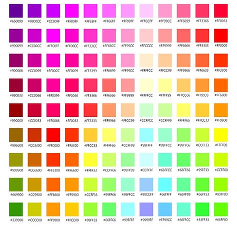 Just a simple hexadecimal color chart I made. I’m pretty obsessed with them, so chances are I will make a bigger, more inclusive one someday. / This one features 108 squares of “web only” colors. • Also buy this artwork on wall prints, apparel, stickers, and more. Artwork On Wall, Hexadecimal Color, Aesthetic Color, Aesthetic Colors, Color Pallets, Color Chart, Color Inspiration, Sale Poster, Wall Prints