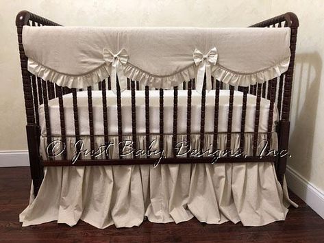 Natural Linen Baby Bedding Set - Neutral Nursery Bedding, Linen Crib Bedding, Crib Rail Cover, 1 - 4 pieces Baby Girl Neutral Nursery, Baby Bedding Girl, Neutral Nursery Bedding, Gender Neutral Crib Bedding, Linen Crib Bedding, Neutral Baby Bedding, Simple Bedding, Floral Baby Bedding