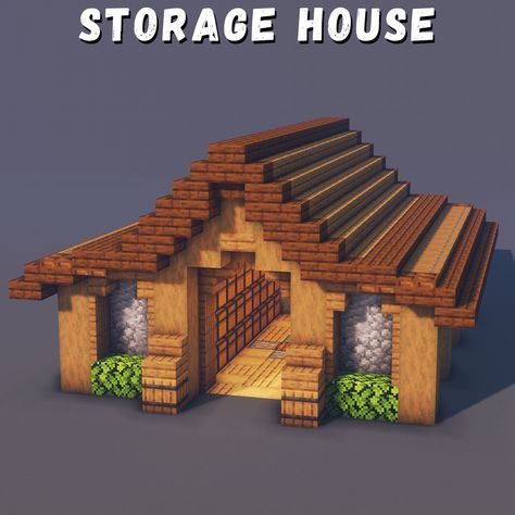 Cute Green Minecraft House, Practical Minecraft House, Minecraft Villager Trader House, Dog Home Minecraft, Minecraft Goose Statue, Minecraft Raft House, Minecraft Villager House Upgrade, Minecraft Storage Building Ideas, Minecraft Zombie Apocalypse Builds